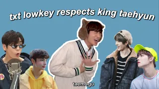 txt lowkey respects king taehyun