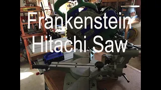 Hitachi C10FS Frankenstein sliding compound miter saw 3d printed, C&T Episode 133