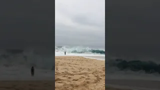 Heavy Hawaiian Shore Break (Keiki Beach, North Shore, Oahu) #short