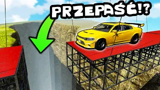 ❄️ SUPERSAMOCHODY KONTRA ZAWALAJĄCY SIĘ MOST LINOWY!? | BeamNG Drive |