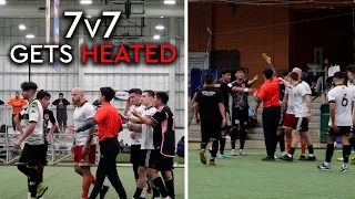 7v7 INDOOR SOCCER GAME GETS HEATED! | Mic'd Up | Astro FC vs Saturday FC