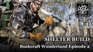 Shelter Build: Bushcraft Wonderland Episode 2 - Gear Cache and Tarp Setup