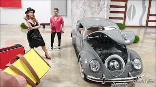 MUST-SEE!!!👍💖 | VW BEETLE 1/18 DIECAST | 1955 | MAISTO | CINEMATIC REVIEW BY MODEL CAR