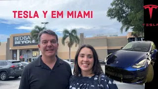 ALUGAMOS UM TESLA Y EM MIAMI - BELEZA DOS SEUS OLHOS