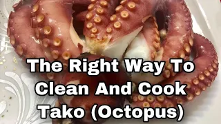 THE RIGHT WAY TO CLEAN AND COOK OCTOPUS | Octopus Recipe | Tenderize | The Sushi World With Arnold