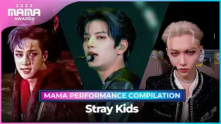 [#2022MAMA] Stray Kids(스트레이 키즈) MAMA PERFORMANCE COMPILATION (2022 MAMA 수상자 역대 마마 무대 모아보기)