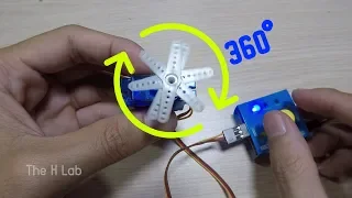 How to mod a servo for 360 degree continuous rotation