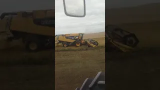 Saskatchewan harvest 2020  , Cat Lexion 580R