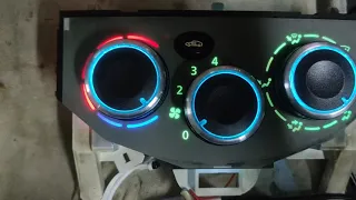 RGB  LED підсвітка блоку управління клімату на Vivaro Trafic Primastar