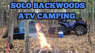 Backwoods Solo ATV Camping.