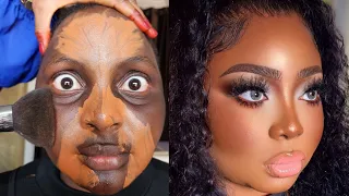 BOMB 👆🔥😱 MELANIN MAKEUP TRANSFORMATION 😳 CIRURGIA PLASTICA 💉💉 MAKEUP TUTORIAL