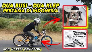 DUA BUSI DUA KLEP | PERTAMA DI INDONESIA RACIKAN DOS MUFFLER JOGJA - BEBEK 130 TU