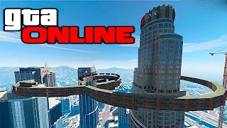 РАМПА ВОКРУГ НЕБОСКРЕБА ПО ПОЕЗДАМ В GTA 5 ONLINE #260