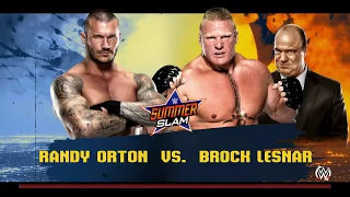 WWE Brock Lesnar V Randy Orton Full Match (SummerSlam 2016)