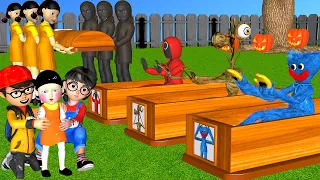 Scary Teacher 3D Nick and Tani Rescue Child Doll Squid Game Escape Huggy Wuggy and Siren Head Funny