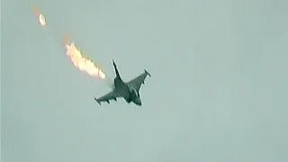 Flames From Saab Grippen