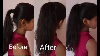 How to make  voluminous ponytail In 1 minutes | Hair style for thin hair |High ponytail