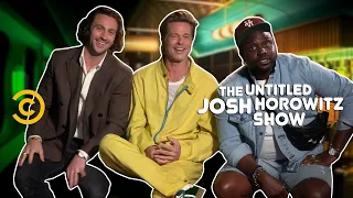 Bullet Train’s Brad Pitt, Brian Tyree Henry & Aaron Taylor-Johnson Take Josh Horowitz’s Sultry Quiz