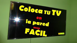 COMO COLOCAR E INSTALAR UN SOPORTE PARA NUESTRO TELEVISOR DE 50 P" EN LA PARED MUY FÁCIL