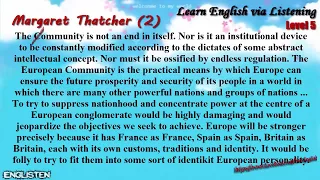 Margaret Thatcher (2) Unit 16  | Learn English via Listening Level 5