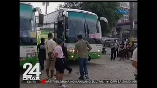 24 Oras: Bus ng Dimple Star, 'di pinayagang bumiyahe dahil sa pudpod at butas na gulong