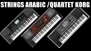 how to make Arabic strings quartet in korg