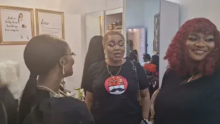 ARRIVAL OF AYO BALOGUN AT IYABO OJO'S STORE OPENING