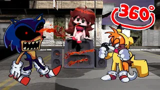 360° Tails Halloween vs Sonic.exe Friday Night Funkin Animation