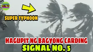 HAGUPIT NG BAGYONG KARDING SIGNAL NO. 5 SA QUEZON  ACTUAL FOOTAGE