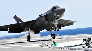 First Carrier With F-35C Squadron: USS Abraham Lincoln Tests F-35C Lightning II At Sea