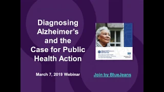 Diagnosing Alzheimer's: the Case for Public Health Action