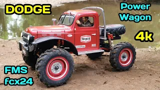 fms fcx24 DODGE Power Wagon. Heavily Modified. °Must Watch° #dodgepowerwagon #fmsfcx24 #rccar