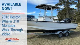 Available Now! 2016 Boston Whaler 210 Montauk Boat For Sale at MarineMax Savannah, GA