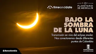Transmisión en vivo del eclipse anular | Planetario de Medellín