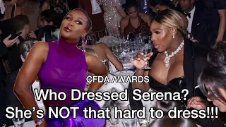 CFDA RED CARPET FASHION POLICE | WHAT ON EARTH WAS SERENA WEARING & WHO DRESSED HER LIKE THAT?