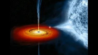 Поглощение звёзды черной дырой ( Анимированная картинка )