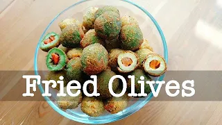 Fried Olives! Peppadew stuffed Castelvetrano