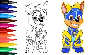 How to Draw Paw Patrol Chase | Mighty Pup | Easy & Fun Drawing | #art #drawing #pawpatrol #cartoon