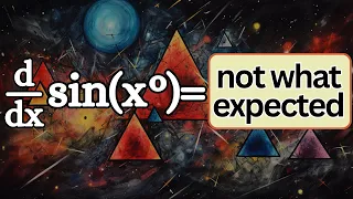 The derivative of sin(x degrees) -- or why we use radians