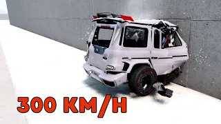 Mercedes-Benz G63 Brabus G900 Rocket vs Wall 300 KM/H💥Crash Test💥BeamNG.Drive