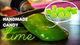Candy Artist Making Handmade Lime Candy