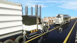 SEMI TRUCK CRASH CHALLENGE! - Brick Rigs Multiplayer Gameplay & Challenge