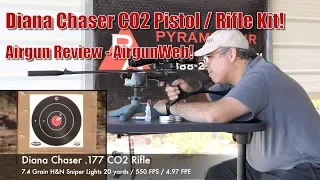 Diana Chaser CO2 Kit Pistol / Rifle Combo What a great airgun for the holidays! Review by AirgunWeb