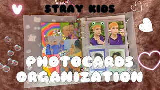 (eng sub) организация биндера | stray kids photo cards organization