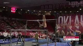 Katherine LeVasseur Bars Oklahoma vs Iowa State 2023 9.950