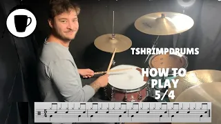 How to Play 5/4 on the Drums | Drum Lesson | Time Signature Tuesday