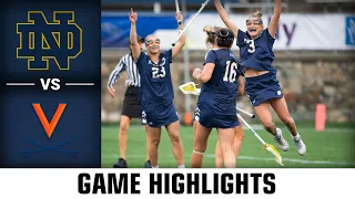 Notre Dame vs. Virginia Women's Lacrosse Championship Highlights (2023) (Quarterfinal Round)