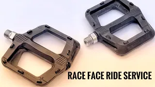 Service Race Face Ride pedals. Race Face tech