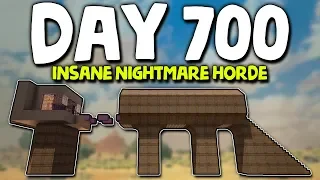 DAY 700 INSANE HORDE vs THE KILLING CORRIDOR (The Ultimate Tests) | 7 Days to Die (2019 Alpha 17.4)