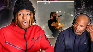 OMG AUBREY ON HIS BULLY!!! Drake “Drop & Give Me 50” | DAD REACTION